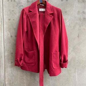 MaxMara Red Wool Coat